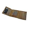 Image 3 : Vintage Leather Wallet With Peacock Feather Motif