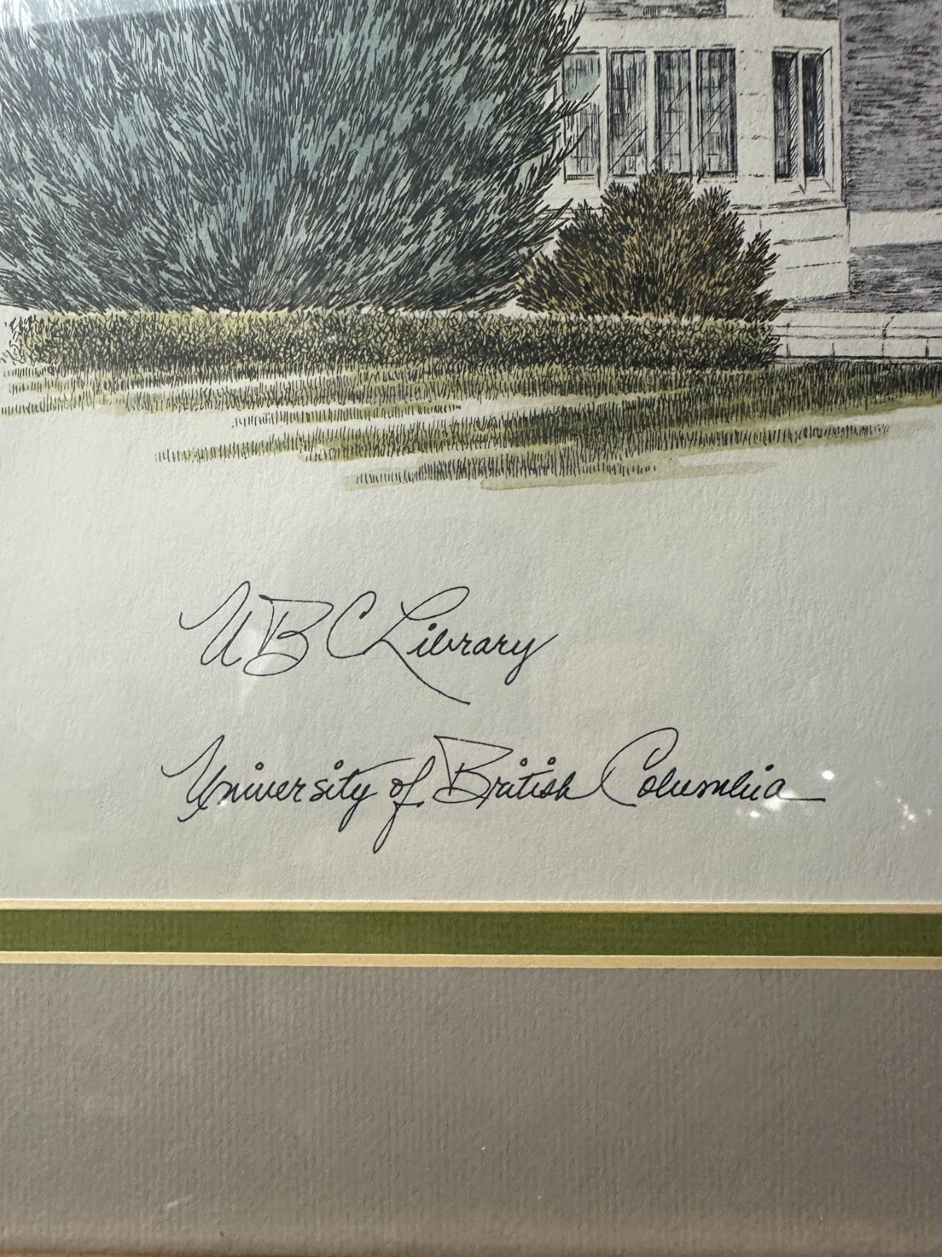 Framed Print Of Ubc Library University Of British Columbia By L ...