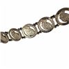 Image 2 : Vintage Bracelet Made Of 25c Coins Queen Willimina Of The Netherlands