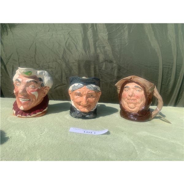 Toby Jugs - Granny, The Crown & Friar Tuck Jugs