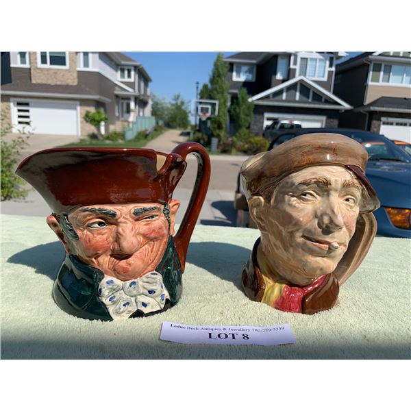 Royal Doulton - Old Charley & 'Arry Jugs