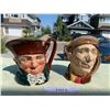 Image 1 : Royal Doulton - Old Charley & 'Arry Jugs