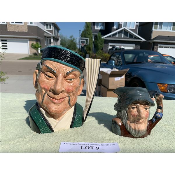 Royal Doulton - The Mikado & Mini Rip Van Winkle Jugs