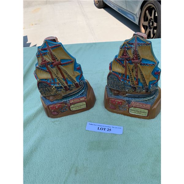 Rare 1670 - 190 Pair of Hudson Bay Rye whisky Bottles