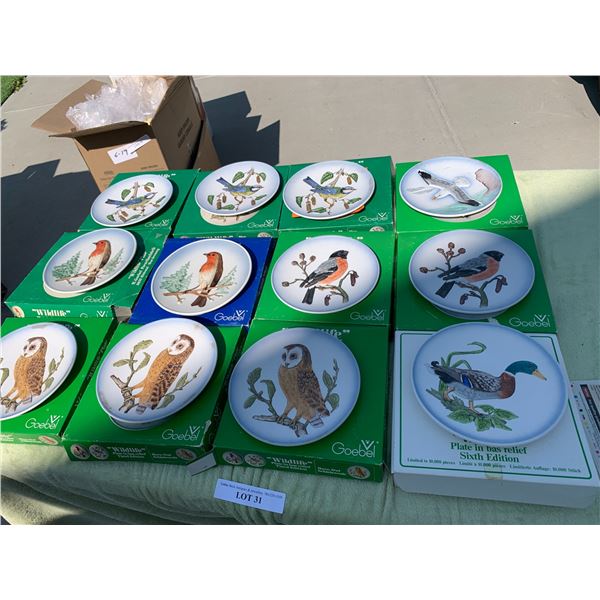 14 Goebel Wildlife Series Plates