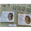Image 2 : Calla Lily Candle Holders, Shot Glasses, Glass Mugs & Pair Wedding Picture Frames