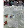 Image 5 : Antique Hoppe Hand Painted Serving Dishes, Tealight Candle Holders, Glass Serving Platter,Vase, Wine