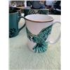 Image 5 : Fenton Tiger Lily Hand Painted Vase, Kate Spade Mug, Teal Floral Kitchen Dishes