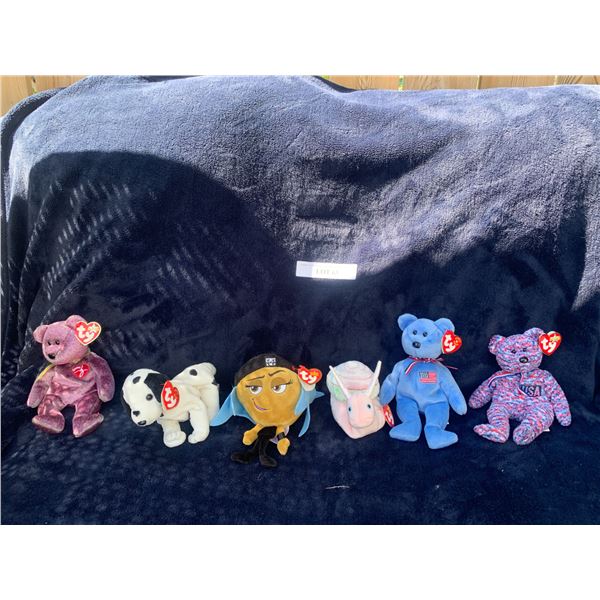 Ty 2000 Signature Bear, Dizzy, Jail Break, Swirly, America & USA