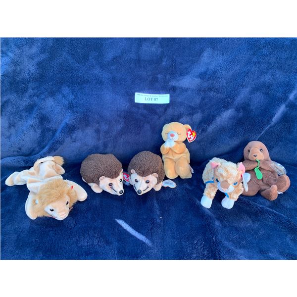 Ty Mattie, Pair of Prickles Hedgehogs, Seaweed, Hope, Roary