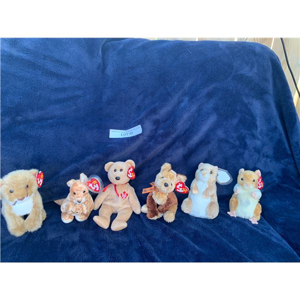 TY Manes, Ricochet, True, Fidget, Pellet & Pecan