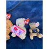 Image 4 : Ty Fun, Poopsie, Tiny, Love & Kisses, Two Teddy Bears & Deke