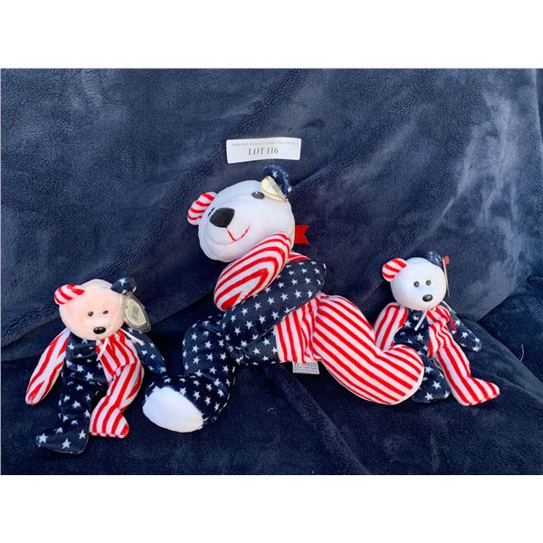 Ty Sparkler & Two Spangle Bears