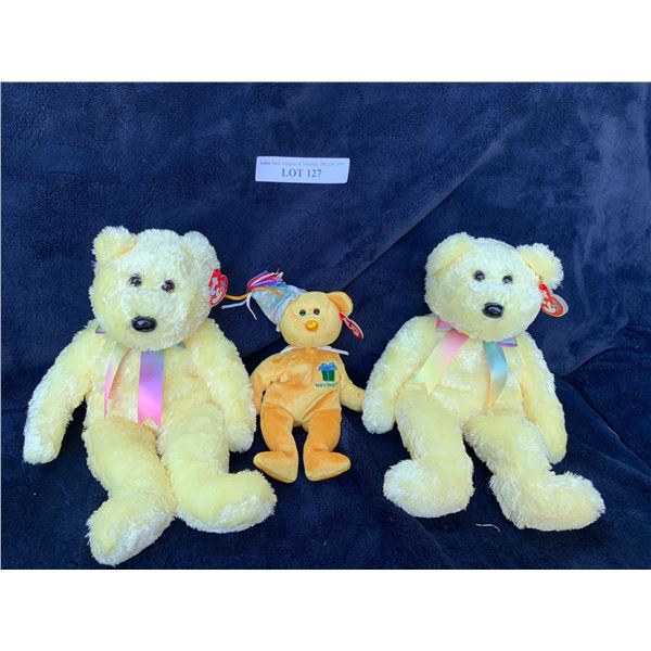 Two Ty Sherbert Bears & Fern