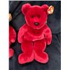 Image 3 : Pair of Ty Wine Coloured Ty Teddy Bears
