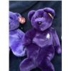 Image 3 : Ty Rare Princess Purple Bear & Employee Bear