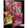 Image 4 : McDonald's 25th Happy Meal 25th Anniversary Ty Teenie Beany  Bears Complete Set (New in Packages)