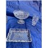 Image 2 : Crystal Champagne & Cordial Glasses, Rectangular Dish, Crystal & Glass Bowls Burgundy Champagne Glas