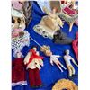 Image 11 : Frog Door Stop, Pair of, Gold Picture Frame, Ceramic Box & Cats, Ragged Ann & Asst Dolls & Doll Clot