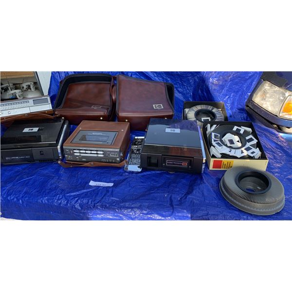 Kodak Movie Deck, Kodak Carousel 860H, 3 Carousel Cartridge Rings & Slides, Video Tuner & Betavision