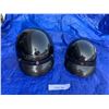 Image 1 : Two Black Motorcycle Helmets