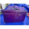 Image 3 : Purple Eel Skin Briefcase, Tote, Floral Nap Sack  & Cell Phone Pouch