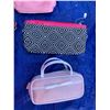 Image 6 : Pink Lipstick Case, Sun-glass Holder, Makeup Bag, Cell Phone Crossover & Asst Pink Purses
