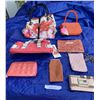 Image 1 : Ivanca Trump Wallet, Peach Wallet, Guess Wallet, Elle Lunch Bag, Bijoux Beaded Purse, Sunglass Case 