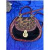 Image 7 : Floral Lather Purse, Brown/Black Crossover Bag, Leather Wallet, Cheetah Print Purse, Burgundy Jewel 