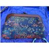 Image 4 : Blue Beaded Evening Bag, Asian Print Purse, Vintage Black Evening Bag w Crystal Clasp, & Variety of 