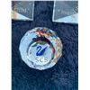 Image 2 : Swarovski Inspirational Africa Crystal Plaque, Mother & Child Plaque,  Blue Crystal Swan Paper Weigh