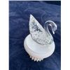 Image 2 : Swarovski Centenary Swan w Pedestal & Mini Swan