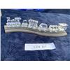 Image 2 : Incredible 7 Piece Swarovski Train Set with Train Track Stand