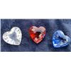 Image 2 : Swarovski Red, Blue & Clear Hearts