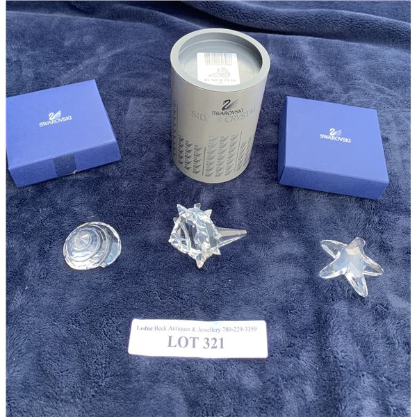 Swarovski South Sea Conch Shell, Starfish & Sea Top Shell
