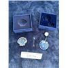 Image 1 : Swarovski SCS Crystal Blue Sun-catcher & Scallop Shell
