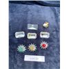Image 1 : Swarovski Yellow, Green & Red Daisies, SCS 1999 Pierrot, 2000 Columbine & Harlequin  Crystal  Plaque