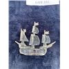 Image 5 : Swarovski Santa Maria Crystal Ship & Stand