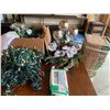 Image 1 : Christmas Table Centrepiece, Asst Lights & Clips, Foliage, 6 1/2' Pre-Lit Noble Fir Christmas Tree