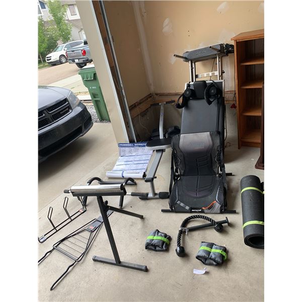 Pelican Premium Aero Pilates Machine, In Motion Rower, Pelican Premium Folding Kayak Seat, Ankle Wei