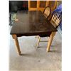 Image 5 : Wood Kitchen Table with 4 Chairs