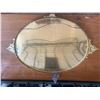 Image 3 : Beautiful Brass Oval Scroll Picture Frame & Antique Picture
