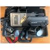 Image 2 : Sony V8 8mm Video Recorder w Case,Two Microphones, Eyepiece & other Accessories
