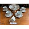 Image 1 : Oscar de la Renta Fine China Porcelain Serving Bowl UH 106 Rose West Germany & Asst Teacups/Saucers