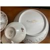 Image 4 : Oscar de la Renta Fine China Porcelain Serving Bowl UH 106 Rose West Germany & Asst Teacups/Saucers