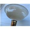 Image 3 : Vintage Brass & Glass Floor Lamp