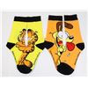 Image 1 : 2 NEW PAIRS WOMEN'S GARFIELD AND ODIE SOCKS