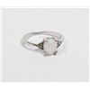 Image 1 : NEW SIZE 10 SILVER TONE RHINESTONE RING