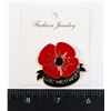 Image 1 : NEW LARGE POPPY LEAST WE FORGET BROOCH/LAPEL PIN