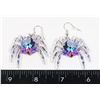 Image 1 : NEW ACRYLIC DANGLE SPIDER EARRINGS